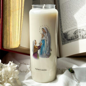 Bougie de Neuvaine Notre-Dame de Lourdes