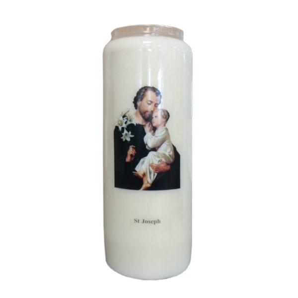 Bougie De Neuvaine Saint Jude – 100% Huile Végétale – Durée De Combustion Environ 9 Jours – Pour Prières Et Intentions