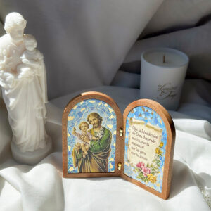 Diptyque PVC Saint-Joseph avec Prière