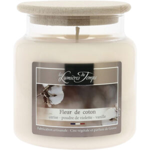 Bougie Parfumée Végétale Coton 430gr