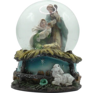 Boule Neige en Verre Scène Animaux Crèche