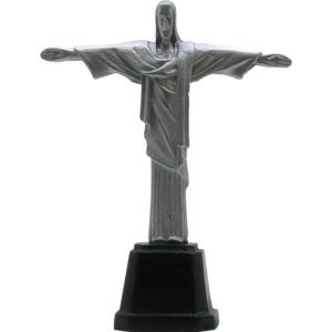 Statue Christ Rédempteur Résine Couleur Métal