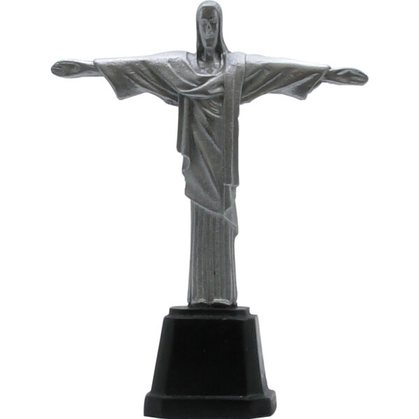 Statue Christ Rédempteur Résine Couleur Métal